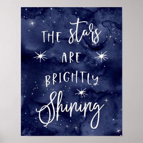 Oh Holy Night  Stars at Christmas Poster