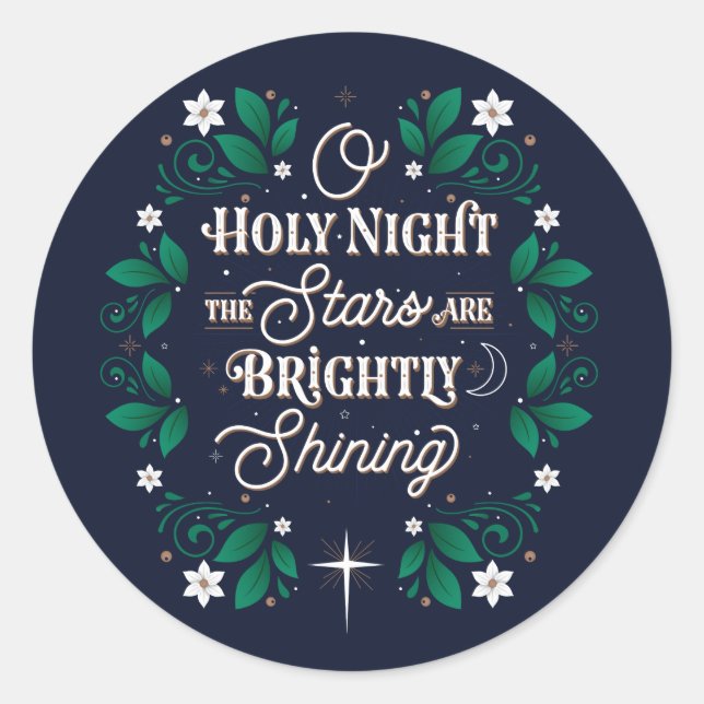 Oh Holy Night Stickers (Front)