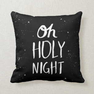 Oh holy night throw pillow