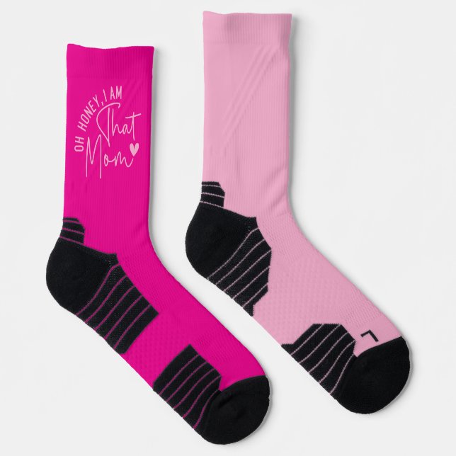 Oh honey, I am that mom | Funny Sassy Mom Socks (Right)