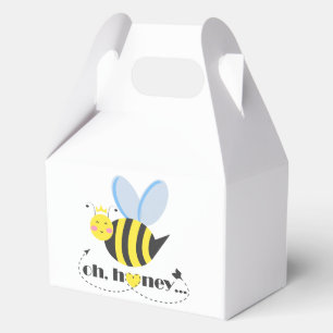Oh Honey Valentines queen Bee character with tiara Favor Boxes