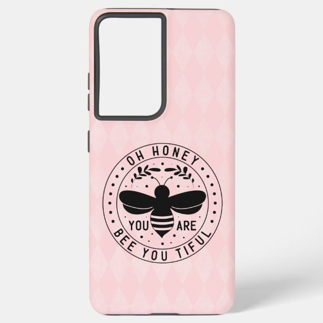 Oh Honey, You Are Bee-utiful  Samsung Galaxy Case (Back)
