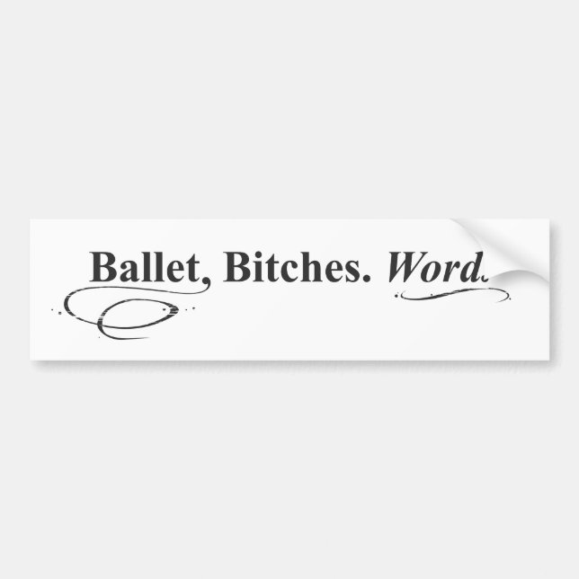 oh! how ironic! a bumper sticker! bumper sticker (Front)