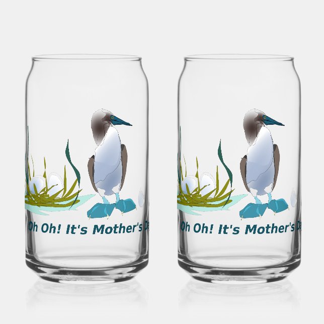 Oh Its Mothers Day Can Glass (Front)