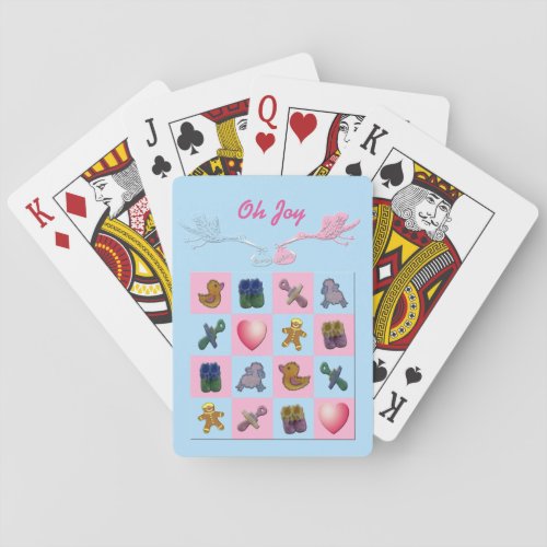 Oh Joy Boy Storks Baby Shapes Poker Cards
