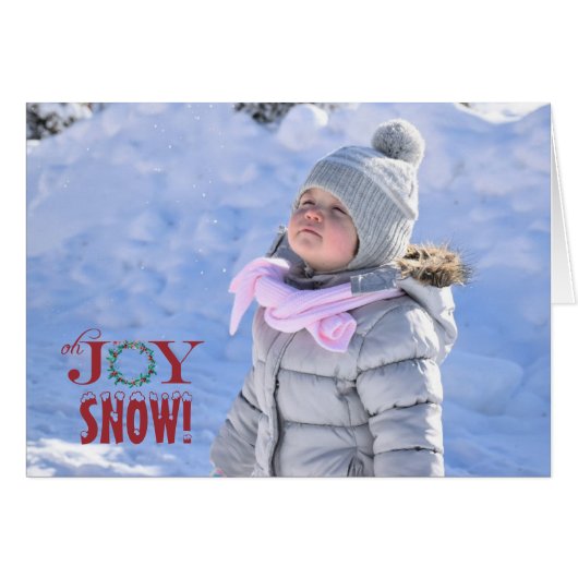 Oh Joy Folded Photo Holiday Card (Front Horizontal)