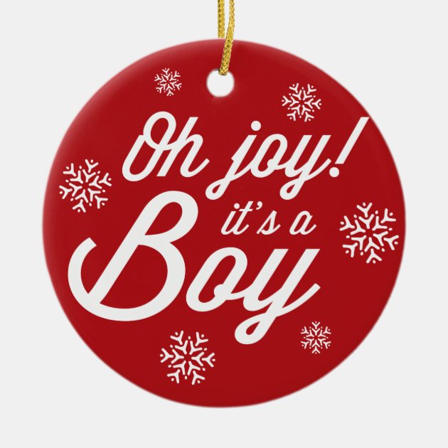 it a boy christmas ornament