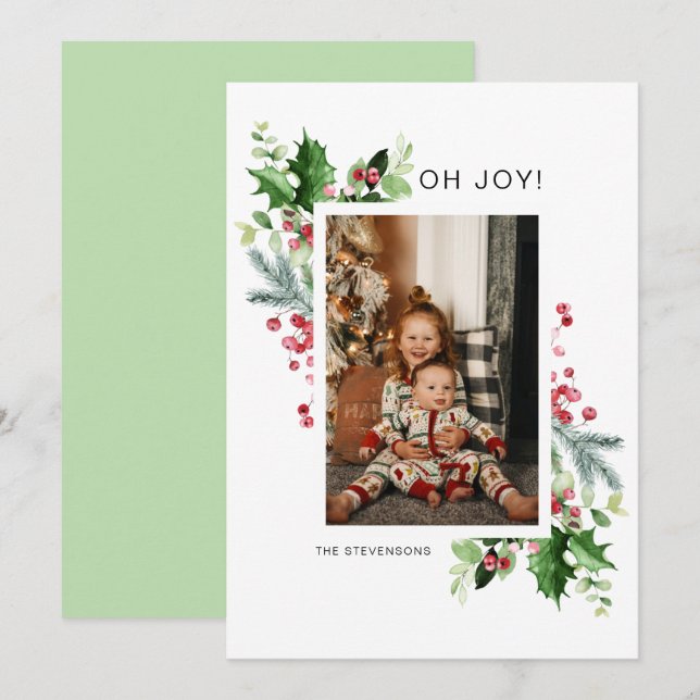 Oh Joy Photo Christmas Greeting Card (Front/Back)