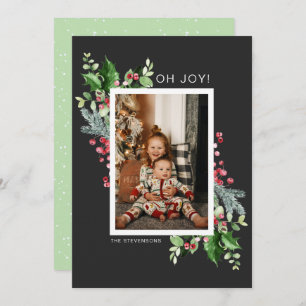 Oh Joy Photo Watercolor Christmas Greeting Card