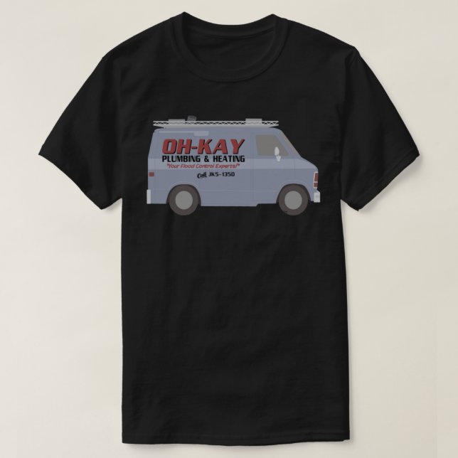 Oh-Kay plumbing van Classic T-Shirt (Design Front)