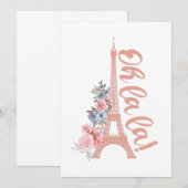 Oh La La - Eiffel Tower Paris France (Front/Back)