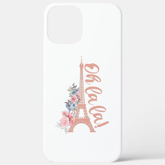 Oh La La - Eiffel Tower Paris France Case-Mate iPhone Case (Back)