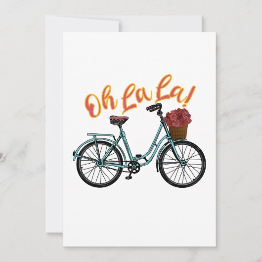 Oh La La French Bicycle Funny French Sayings (Front)