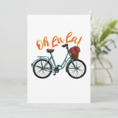 Oh La La French Bicycle Funny French Sayings (Standing Front)
