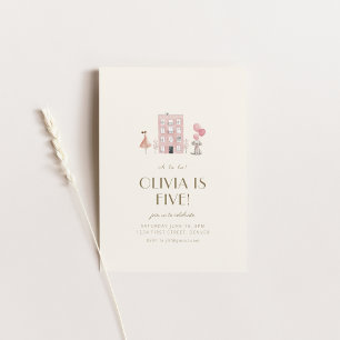 Oh La La French Paris Birthday Party Invite