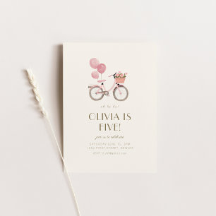 Oh La La French Paris Birthday Party Invite