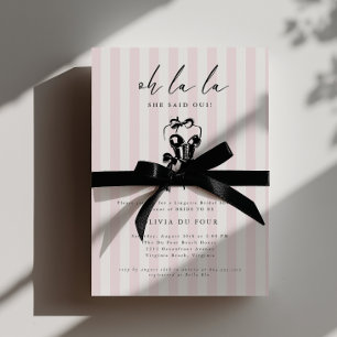 Oh La La Lingerie Bridal Shower Invitation 
