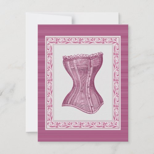 Oh La La Lolitas Corset Bachelorette Invitation