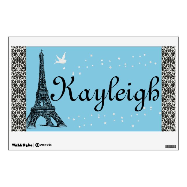 Oh La La Name Banner Wall Sticker (Front)