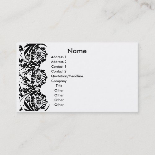 Oh Lala Elegance Business Card Template