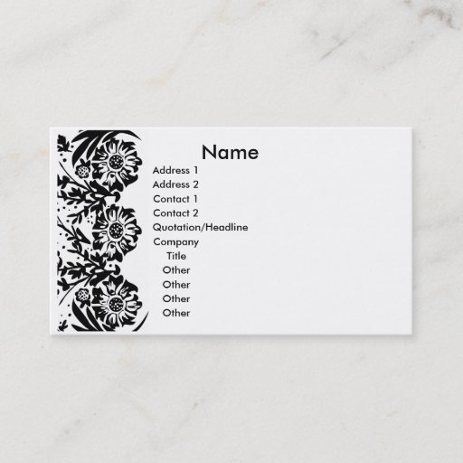 Customizable Oh Lala Elegance Business Card Template