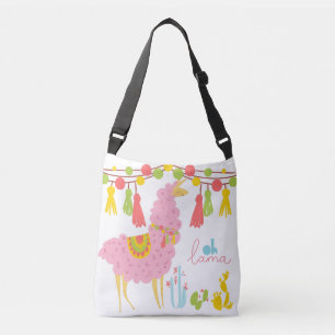 Oh Lama Hand Drawn Llama Crossbody Bag