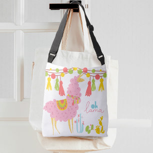 Oh Lama Hand Drawn Llama Crossbody Bag