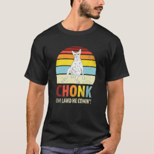 Oh Lawd He Comin Sphynx Chonk Cat T-Shirt