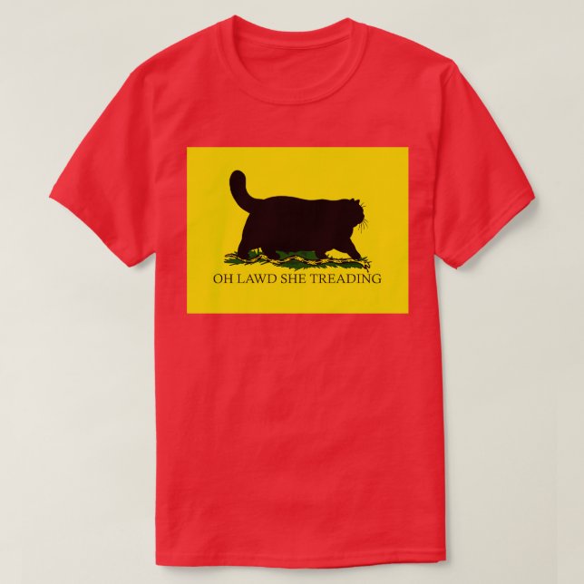 Oh Lawd She Treading Baseball TShirt (Design Front)