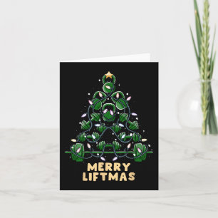 Oh Liftmas Tree Kettlebell Gym Ugly Christmas Card