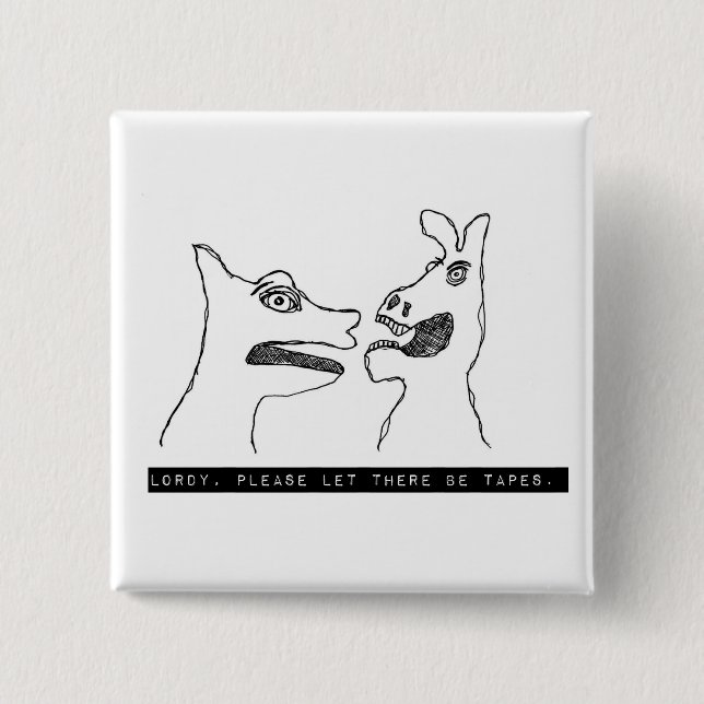 Oh LORDY 1975 label tape button (Front)