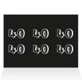 Oh Lordy (name) Is Forty! Cards (Inside Horizontal (Top))