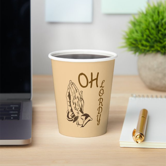Oh Lordy Paper Cup (Insitu)
