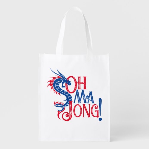 Oh Mah Jong  Mah_Jongg Grocery Bag