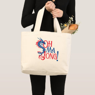Oh Mah Jong! Mah-Jongg Large Tote Bag