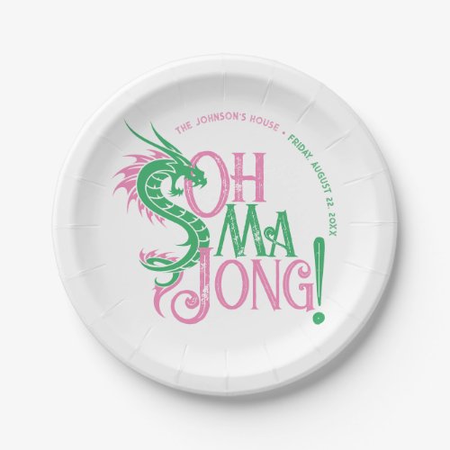 Oh Mah Jong  Mah_Jongg Paper Plates