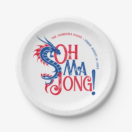 Oh Mah Jong  Mah_Jongg Paper Plates