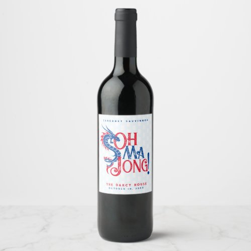 Oh Mah Jong  Mah_Jongg Wine Labels