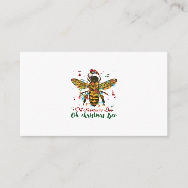 Oh Merry Christmas Bee Gifts Enclosure Card (Front)