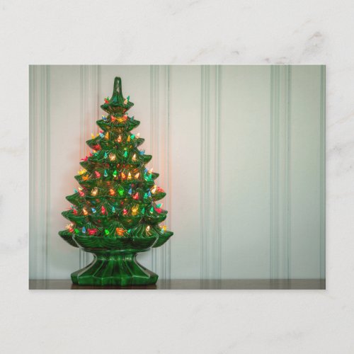 Oh Mid_Century Modern Christmas Tree Holiday Postcard