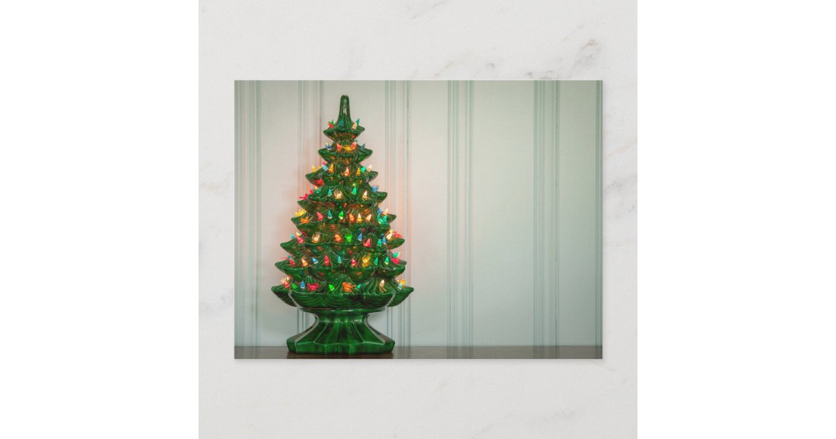 Oh Mid-Century Modern Christmas Tree! Holiday Postcard
