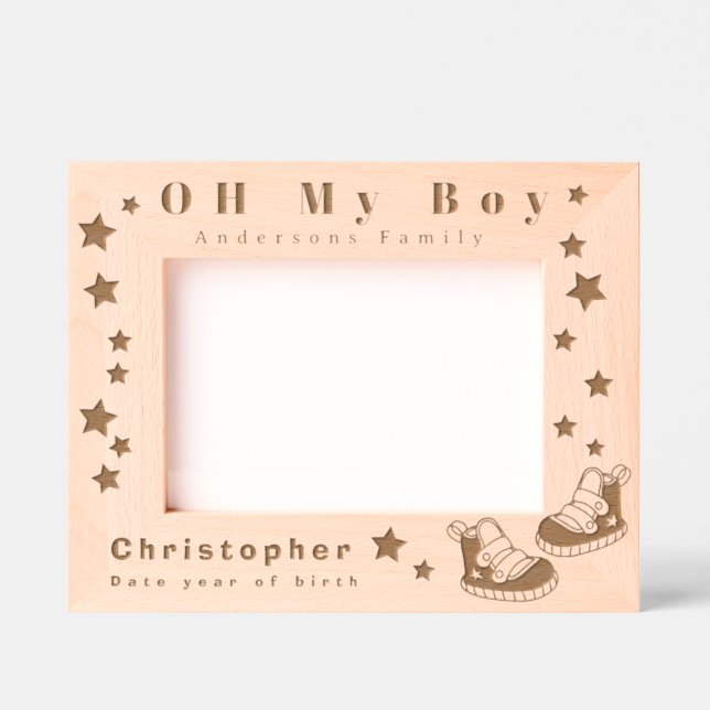 Oh My Boy Baby  Engraved Frames (Front)