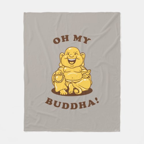Oh My Buddha Fleece Blanket