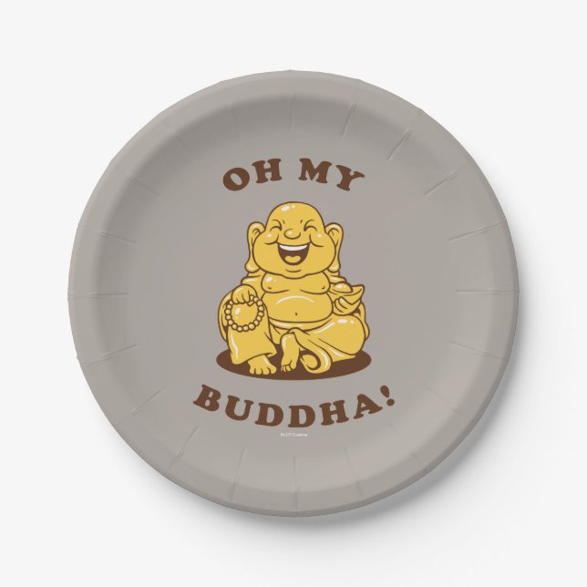 Oh My Buddha Paper Plates (Front)