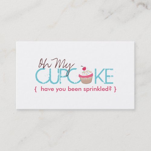 Oh My Cupcake Business Card