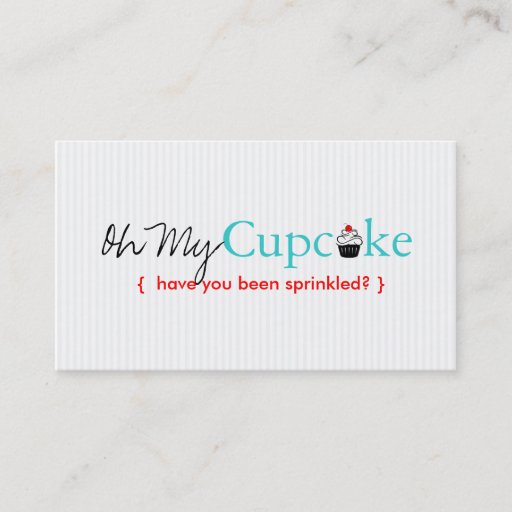 Customizable Oh My Cupcake Business Card Templates