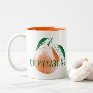 Oh My Darling Clementine Two-Tone Coffee Mug