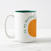 Oh my darling Clementine! Two-Tone Coffee Mug (Left)