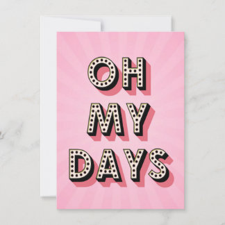 Oh My Days Holiday Card