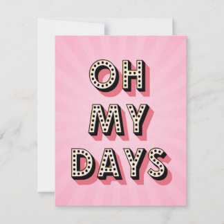 Oh My Days Holiday Card